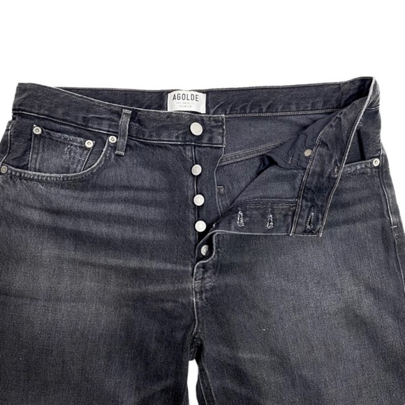 AGOLDE Jamie Straight Jeans in Void Black Style#A077-842 - Picture 8 of 11